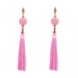 JUJIA 2017 trendy statement fashion earrings rope tassel stud MULTICOLOURED POMPOM EARRINGS women je