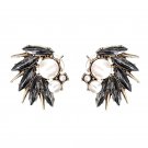 18 designs new good quality earring Statement Trendy Jewelry Elegant Shiny Resin Stone Stud Earrings
