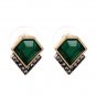 18 designs new good quality earring Statement Trendy Jewelry Elegant Shiny Resin Stone Stud Earrings