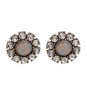 18 designs new good quality earring Statement Trendy Jewelry Elegant Shiny Resin Stone Stud Earrings