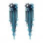 3 colors Good quality JUJIA brand design statement fashion long chain tassel stud Earrings for women