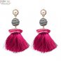 JUJIA good quality FIRENZE FRINGE DROPS earrings fashion women statement jewelry POMPOM EARRINGS dan
