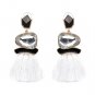 JUJIA good quality FIRENZE FRINGE DROPS earrings fashion women statement jewelry POMPOM EARRINGS dan