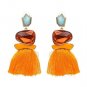 JUJIA good quality FIRENZE FRINGE DROPS earrings fashion women statement jewelry POMPOM EARRINGS dan