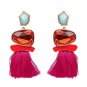 JUJIA good quality FIRENZE FRINGE DROPS earrings fashion women statement jewelry POMPOM EARRINGS dan