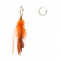 JUJIA Hot sale vintage feather FIRENZE FRINGE DROPS earrings fashion women statement tassel dangle E