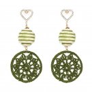 JUJIA hand made fashion jewelry trendy sequins earrings statement dangle long tassel DROPS earrings 