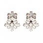 JUJIA 2017 New design clear crystal earrings fashion women statement earring girl party stud earring