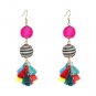 JUJIA Good Quality T Show Bohemia Tassels Dangle Earrings Women Accessories Cotton Handmade Fringed