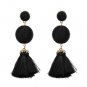 JUJIA Good Quality T Show Bohemia Tassels Dangle Earrings Women Accessories Cotton Handmade Fringed