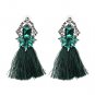 JUJIA 2017 New Wedding Tassel Statement Earring Multicolored Hot Fashion Drop Dangle Fringe Earrings