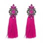 JUJIA 2017 New Wedding Tassel Statement Earring Multicolored Hot Fashion Drop Dangle Fringe Earrings