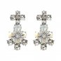 Vintage Classic Flower Stud Earrings For Women Fashion Brand Multicolor Fine Jewelry High Quality Cr
