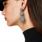 JUJIA 9 colors Z Design tassel drop earring Jewelry Elegant pom pom Earrings for Women Fringing earr