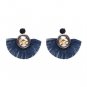JUJIA 5 colors Hot Fashion Statement Tassel Drop Earrings for Women Bohemian big Fringed Gift Dangle