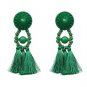 JUJIA Exaggerate Women Bohemian Indian Jewelry Statement Drop Fringe Earrings Vintage Long Tassel Ea
