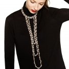 New Z choker necklace fashion necklace costume collar good quality long simulated pearl torques stat