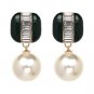 JUJIA simulated pearl Dangle drop Bridal Earrings for Women Vintage Statement Large Faux Pearl Earri