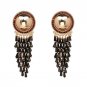 Boho Crystal Beads Fashion Women Statement Dangle Drop Earrings For Women Fringed Earrings Jewelry T