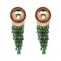 Boho Crystal Beads Fashion Women Statement Dangle Drop Earrings For Women Fringed Earrings Jewelry T