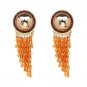 Boho Crystal Beads Fashion Women Statement Dangle Drop Earrings For Women Fringed Earrings Jewelry T