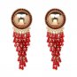 Boho Crystal Beads Fashion Women Statement Dangle Drop Earrings For Women Fringed Earrings Jewelry T