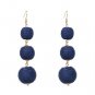 JUJIA 2017 POM POM CRISPIN BALL DROP EARRINGSS JEWELRY FASHION WOMEN STATEMENT DROP EARRING WHOLESAL