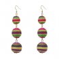 JUJIA 2017 POM POM CRISPIN BALL DROP EARRINGSS JEWELRY FASHION WOMEN STATEMENT DROP EARRING WHOLESAL