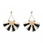 JUJIA T Show Bohemia Tassels Dangle Earrings Women Accessories Cotton Handmade Fringed Earrings Ethn