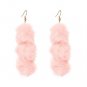 JUJIA 2017 New statement earrings long tassel drops dangel pom pom earrings fashion earring for wome