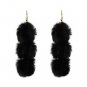 JUJIA 2017 New statement earrings long tassel drops dangel pom pom earrings fashion earring for wome