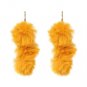 JUJIA 2017 New statement earrings long tassel drops dangel pom pom earrings fashion earring for wome