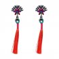 Bohemia Boho Wedding Dangle Drop Earrings Vintage Statement Jewelry Ethnic Fringe Earrings Long Tass