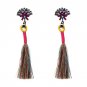 Bohemia Boho Wedding Dangle Drop Earrings Vintage Statement Jewelry Ethnic Fringe Earrings Long Tass