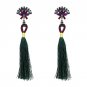 Bohemia Boho Wedding Dangle Drop Earrings Vintage Statement Jewelry Ethnic Fringe Earrings Long Tass