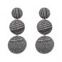 JUJIA 15 colors ethnic tassel drop earring Jewelry Elegant simulated pearl pom pom Earrings for Wome