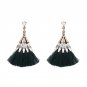 Handmade Ethnic Bohemian Fringe Earrings Rhinestone Dangle Earrings Long Tassel Earrings for Women 2