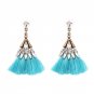Handmade Ethnic Bohemian Fringe Earrings Rhinestone Dangle Earrings Long Tassel Earrings for Women 2