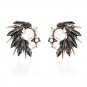 Latest Statement Simulated Pearl Earring Fashion Shiny Crystal Stud Earrings for Women Jewelry Lady 