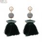 JUJIA 19 colors FIRENZE FRINGE DROPS earrings fashion women statement jewelry POMPOM EARRINGS dangle