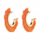 JUJIA 9 colors New tassel earrings fashion women statement dangle drop Earrings for women Fringing e