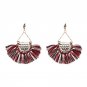 JUJIA 2017 Cotton Fringed Earrings Ethnic Jewelry Bohemia Tassels Dangle Drop Earrings Women Accesso