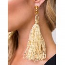 Trending Long Tassel Drop Earrings Fashion Jewelry For Women Gold Color Fringed Earring Statement Bo