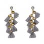JUJIA Colorful Boho Long Earrings Fringed Drop Earring Vintage Ethnic Statement Jewelry Tassel Earri