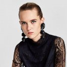 Fashion Charm Flower Big Maxi Earrings Resin Long Dangle Statement Earrings For Women Jewelry Brinco