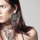 2017 New Fashion Style Bohemian Beautiful Crystal Earrings Bead Statement Big Earrings For Women Hig