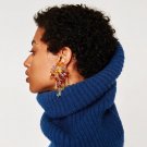 Fashion Women Statement Crystal Beads Tassel Earrings Dangle Drop Earrings Fringed Earrings Jewelry 