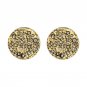 2017 New European Punk Exaggerated Big Round Earrings For Women Statement Crystal Stud Earrings Brin