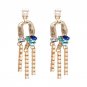 Fashion Tassels Simulated Pearl Charm Beads Drop Earrings Women Statement Long Earrings Crystal Jewe