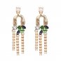 Fashion Tassels Simulated Pearl Charm Beads Drop Earrings Women Statement Long Earrings Crystal Jewe